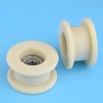 1pcs 10x56x31mm H 형 나일론 휠 풀리 비상 도어 트랙 가이드 그루브 롤러 608 베어링 : 에어로테크