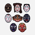 플라이쿱 전통탈 8종 세트 : 플라이쿱