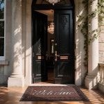 이모브라 웰컴 매트, 가정용 실내용 헤비 듀티 튼튼한 도어 외부... 현관 차고 사무실용 프론트 방수, 로우 프로파일, 60 x 36, 마룬 : 시온커머스002