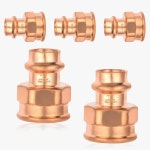 (5팩) EFIELD 프레스 구리 어댑터 3/4인치 구리 암 디자인, 피팅 x 프레스 피팅, (PRESS048) LBP 어댑터, 1/2인치 3/4 x1/2 : 다안다5