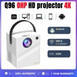 프로젝터 용품 Q96 O호환 프로젝터 4K HD 230 ANSI 안드로이드호환 4G 5G WiFi 6 h3128 BT 홈 시네마 스마트 야외 : 하우스보이컴퍼니