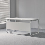 티에스퍼니처 데임 25T 사무용 사무실 멜론 책상 1600x800mm, 화이트+라운드/올화이트 : TS퍼니처