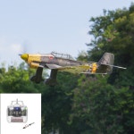 Ju-87 슈투카 폭격기 DIY RC 키트 (자이로 송신기 및 접이식 기어 포함) 청소년 및 성인을 위한 곡예 모델 조립 - STEM 선물 프로젝트 : 수이몰... 