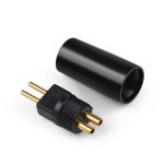 Hifi 0.78mm 2 핀 이어폰 플러그 커넥터 UM3X W4R UE18 Hifi 헤드폰 잭 금도금 오디오 어댑터 0.78 헤드셋 플러그 : 이룸종합상사46