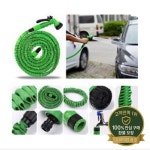 매직 플렉시블 확장형 정원 호스 릴 블루 & 그린 25FT-100FT 커넥터 (EU/US) : 구룡산업