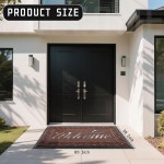 이모브라 웰컴 매트, 가정용 실내용 헤비 듀티 튼튼한 도어 외부... 현관 차고 사무실용 프론트 방수, 로우 프로파일, 60 x 36, 마룬 : 시온커머스002