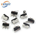 10PCS 마이크로 리미트 스위치 순간 푸시 버튼 스위치 1A 125V AC 마우스 스위치 3 핀 롱 핸들 롤러 레버 암 SPDT 12X6X6MM... 
