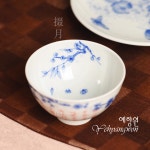 [다도 다기] 예향원 경덕진 장작가마 청화 수회 시문 매화 계심배 찻잔 C-5695 : 예향원