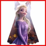 여아용 Vestidos 겨울왕국 엘사 드레스 생일 파티 스티치 원피스 공주 코스튬 십대 어린이 파티 의류 : ruriruri9