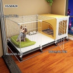 실내 소형견 케이지 가정용 애완견 켄넬 코기 빌라 테디 강아지 (트레이 포함) : 글로벌풀필먼트13