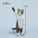 Headcrest H2402 1/6 스케일 손으로 조각 한 고양이 5.0 약 13cm 높은 정적 동물 장식 맞는 12 인치 액션 피겨 모델 인형 장난감 : 월드셀러존