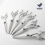 비비드 애견미용가위 강아지미용가위 커브 요술 틴닝 전문가용 시그니처 : 비비드 시저스 스토어