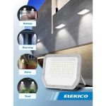 2팩 슈퍼 브라이트 6500k 10000lm LED 투광등 실외, 100w LED 실외 조명, 야드 야외 방수 작업 조명 투광등, 차고 야드 정원 경기장... 