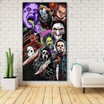 다이아몬드 아트 키트, 할로윈 5D 빅 페인팅 홈 월 장식용 DIY 풀 드릴 젬 점 15.7x25.5인치 G8263 Halloween-G8263 : 하이패스 High-pass