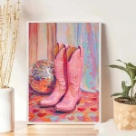 캔리치샵 빈티지 부츠 다이아몬드 아트 페인팅 키트, 레트로 키트 초보자, 5D 풀 드릴 점, 보석 공예 벽 장식 12x16인치 : 하이패스 High-pass