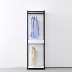 벽행거 옷행거 원목 드레스룸 튼튼한헹거 선반 스탠드 서랍장 시스템헹거 인테리어 철제 : 행운친구