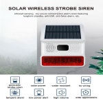 IP65 비바람에 견디 태양 광 발전 무선 스트로브 사이렌 소리 및 빛 경보 시스템 홈 보안 도난 : 시구왕쥐