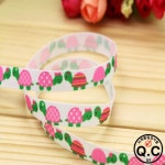 거북이 소녀 인쇄 그로스그레인 리본 헤어 활 모자, 파티 장식, OEM 9mm H4893, 3/8 도매 : 하스글로벌