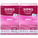 크리넥스 각티슈 실크소프트 플러스 미용티슈 3입 250매, 2개 : 주식회사 티슈랜드