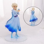 얼음 여왕 인형 장난감 만화 엘사 안나 공주 그림 모델 어린이 소녀 생일 파티 케이크 장식 용품 원피스 : 더글로팜