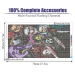 다이아몬드 아트 키트, 할로윈 5D 빅 페인팅 홈 월 장식용 DIY 풀 드릴 젬 점 15.7x25.5인치 G8263 Halloween-G8263 : 하이패스 High-pass