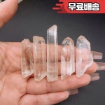 100g 자연 연마되지 않은 투명 석영 크리스탈 원시 열 스톤 포인트 에너지 치유 바위 광물 표본 홈 장식 선물 : 원삼상사