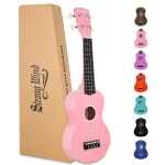 하와이 입문용 위한 강풍 소프라노 우쿨렐레 21인치 우칼렐레 베이스우드 핑크 Bla : 탑클라쓰
