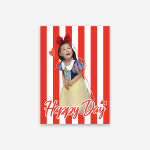 생일포스터 파티포스터 제작 - 레인보우 레드(A3 3장 세트) : 베리 모먼트