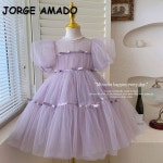 파티 원피스 버블 슬리브 메쉬, 슈퍼 TUTU 볼 가운, 공주 정장 스커트, H8007, : 인그레이브