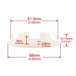 LM 휠용 자동차 휠 센터 허브 캡 OD 68mm 2.68 인치 ID 61.5mm 2.42 인치 XXR 005 550 551 553 556 558 559 휠용 4 개 : 더몽테크