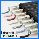 남성과 여성을 위한 반동 방지 안전 기계식 역방향 자동 접이식 우산 UV UPF50+ 보호 태양 및 비 우산 : choachoa9