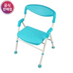 진산메디칼 노인 목욕의자 어르신 환자 환자용 성인 접이식 등받이 샤워 FZK-188 민트 : 진산메디칼