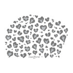 맥스존 롱헤어 실리콘 수모 긴머리 귀여운 수영 모자 편한 빅사이즈 하트레오파드 롱 실버 : 맥스존