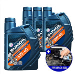 대림기업 미라텍 썸오일 변경 합성엔진오일 5W40 1리터 4개+ 크린텍 엔진세척제 1개 : 튜닝하트