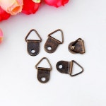 무료 shipping-100Pcs 브론즈 톤 (나사 제외) 포토 프레임 금속 후크 1 홀 2.1 cm x 1.3 cm j2840 : 환영글러벌