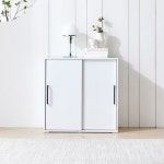 슬라이딩 수납장 다용도 서랍장 가구 거실장 : 행운친구