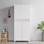 슬림 신발장 정리 선반 케이스 아파트 보관함 수납장 미니 대 현관 : 행운친구