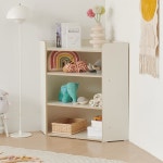 모듈 가구 책장 3단 오픈 코너장 책꽂이 수납장 : 행운친구