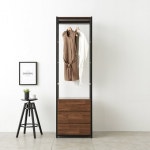 벽행거 옷행거 원목 튼튼한헹거 철제 드레스룸 선반 시스템헹거 서랍장 인테리어 스탠드 : 행운친구