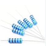 20pcs 5W 금속 필름 저항기 1% 0.1R~10M 0.47R 100R 220R 330R 1R 2R 1K 1.5K 2.2K 3.3K 3.9K 4.7K 1M 옴 : 바다글로벌27