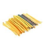 100pcs/set 36 Kinds 1/4W 1% 1R Resistance Metal Film Color Plaiting Resistor Pack Assorted Kit : 바다글로벌27