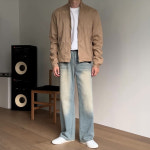 밀레인 스웨이드 절개 자켓 : 치트키