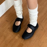 [G3751] 데일리 벨크로 메리제인 플랫슈즈 단화 : 새로이클라쓰