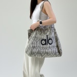 [국내배송]알로 요가 가방 토트백 쇼퍼백 알로가방 그레이 캔버스 에코백 : 리안컴퍼니