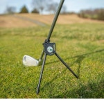링크스 캐디 휴대용 골프 클럽 스탠드 - 드라이빙 레인지 또는 코스용 가볍고 간편한 클립온 홀더 가방용 탑 액세서리 선물로 : 언리밋딜