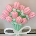 DIY 요술 풍선 튤립 꽃다발 만들기 핑크 꽃풍선재료 : 팬시샵