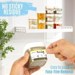 컬러 식품 라벨 냉동 보관 스티커 용기용 탈착식 냉장고 주방 정리용 식사 태그 : 글로벌마켓스토리80