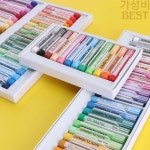 다양한 색상 부드러운 초보자 그림 어른 학생 그리기 오일 파스텔 스틱 세트 미술 용품   크레용 : 인생푸딩