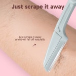 초보자를 위한 접이식 눈썹 트리머 안전하고 긁힘 방지 눈썹 면도기 3개 혼합 색상 세트 : riumrium9