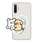 몰티즈 하트 러버 맥세이프 스마트톡 투명 케이스 허그 댕댕커플, 갤럭시 노트10 플러스 : 케이스닷컴